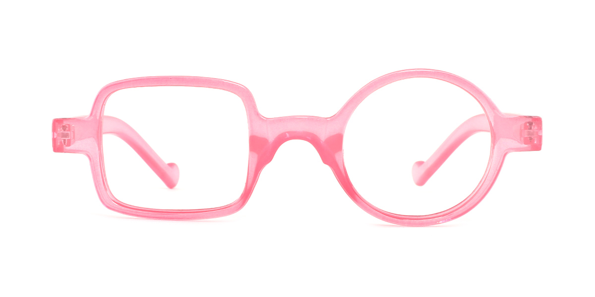 Pink Irregular Unique Full-rim Plastic Medium Glasses for unisex from ...