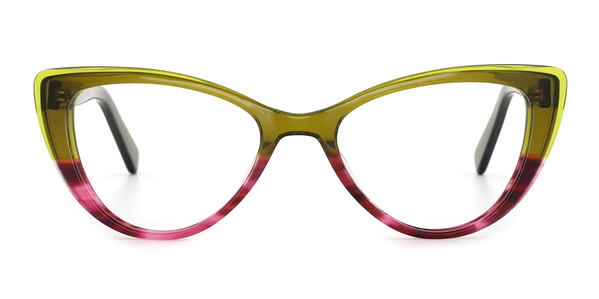 red frame cateye glasses